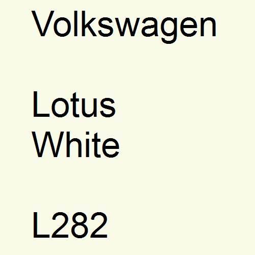 Volkswagen, Lotus White, L282.